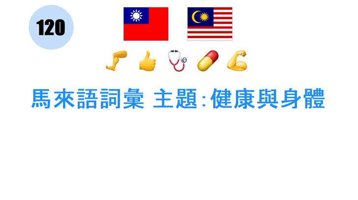馬來語詞彙 主題：健康與身體